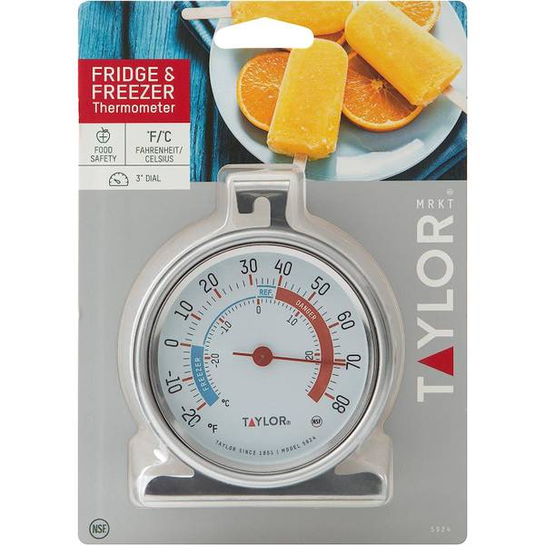 Taylor 3507FS Refrigerator/Freezer Thermometer