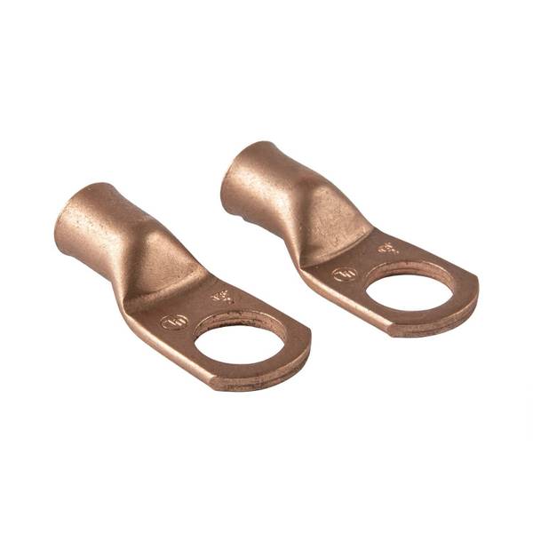 Photo of 2-Pack 2 Gauge Copper Battery Cable Lugs