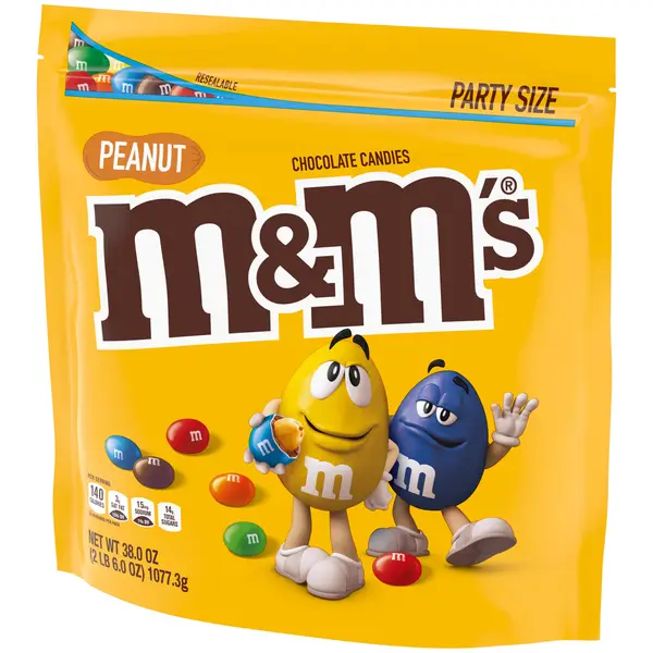 M&M's Snack Mix, Peanut Chocolate, Slim Packs, 10 ct