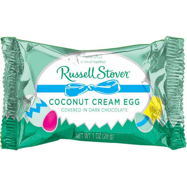 Russell Stover 1 oz Coconut Cream Chocolate Covered Easter Egg