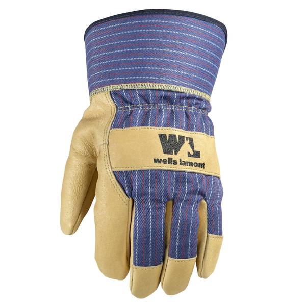 Wells Lamont  Men's  Leather  Driver  Work Gloves  Bucko  Medium 