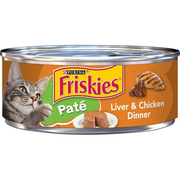 Friskies 5.5 oz Classic Pate Liver and Chicken Dinner Cat Food 198