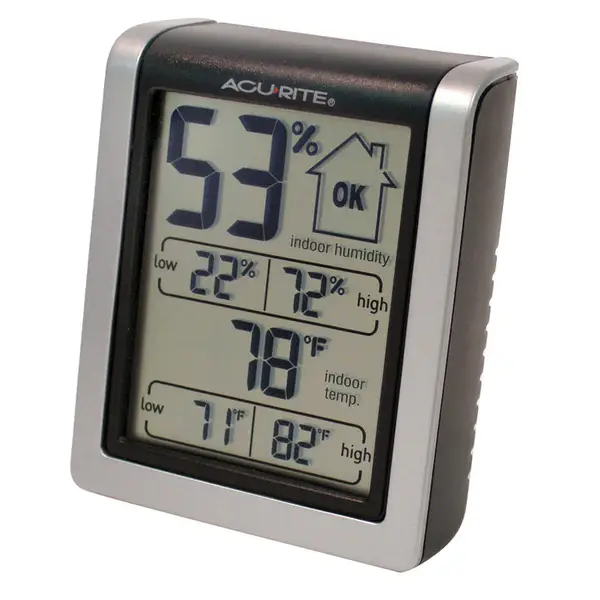 AcuRite Indoor Outdoor Thermometer, 12.5 inches Wall Mount, White