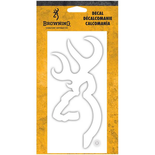 Photo of White Buckmark Decal