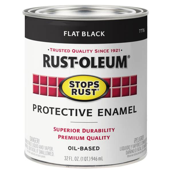 RustOleum 1 Qt Protective Flat Enamel Oil Based Paint 7776502