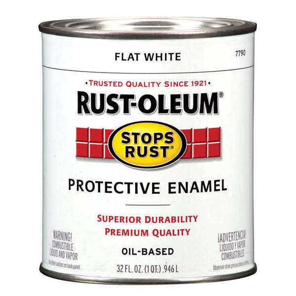 Photo of 1 Qt Stops Rust Flat Protective Enamel Paint