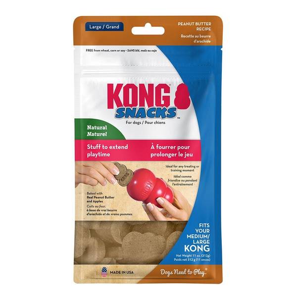 Kong Snack for Dogs, Peanut Butter Recipe, Large - 11 oz