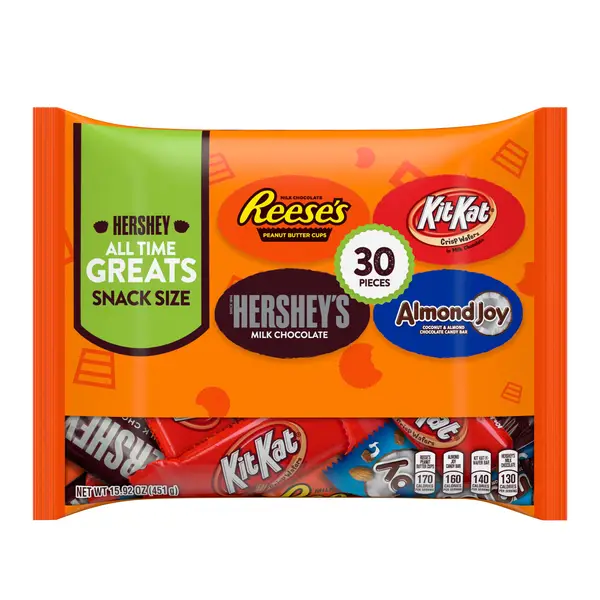 Hershey's 30-Piece All Time Greats Snack Size Bag 3400043257
