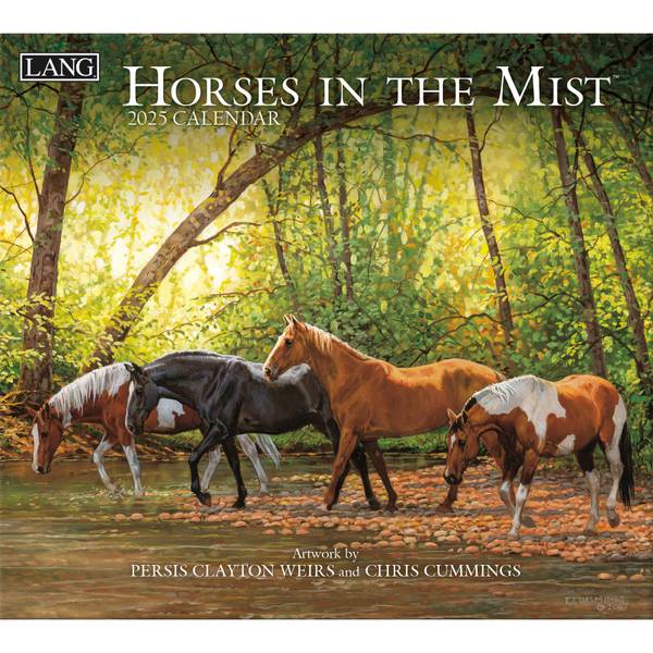 Lang 2023 Horses In The Mist Wall Calendar 23991001917 Blain s Farm 