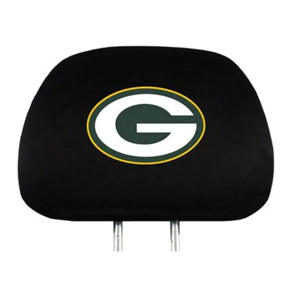 FANMATS NFL- Green Bay Packers 2 Piece Color Head Rest Cover Set at