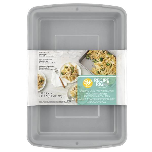 Wilton 9 x 9 Recipe Right Nonstick Brownie Pan with Cover