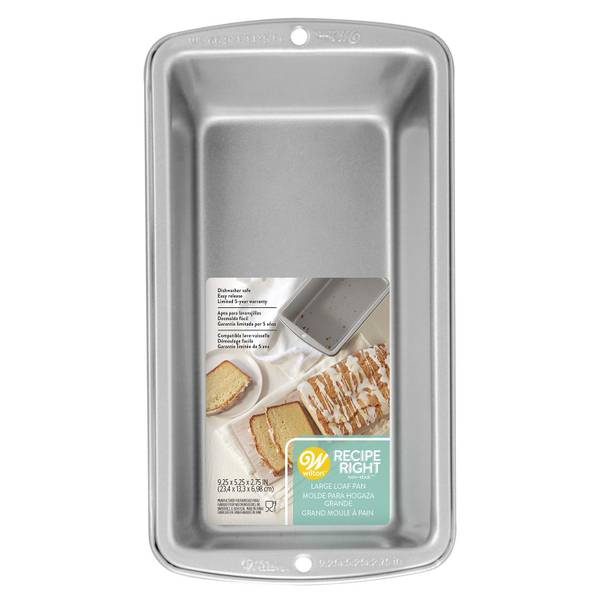 Wilton Perfect Results Large Nonstick Loaf Pan, 9.25 by 5.25-Inch, Silver