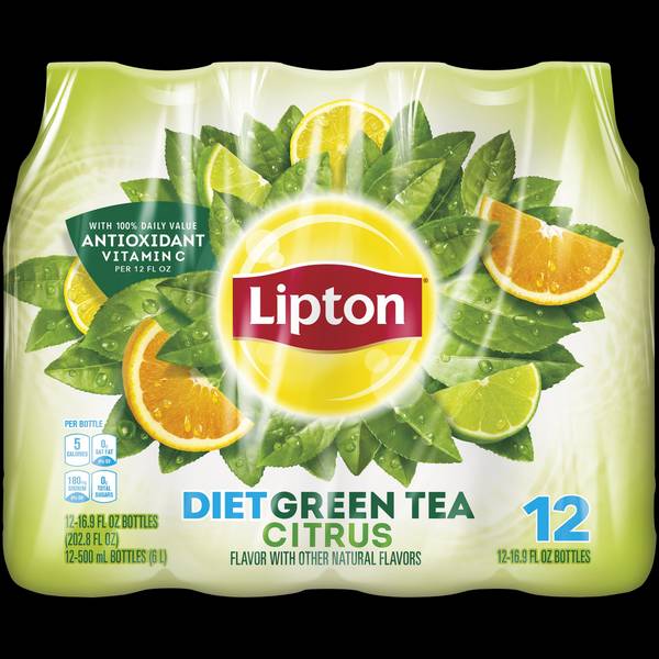Lipton Citrus Green Tea, 24 bottles / 16.9 fl oz - Foods Co.