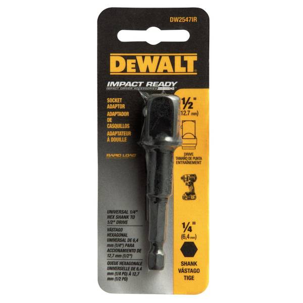 DEWALT Imparct Ready Socket Adaptor, 0.25