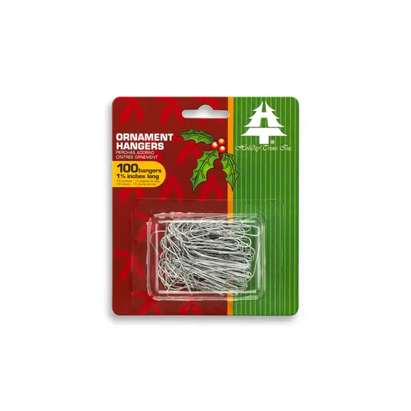 Holiday Trim 3926000 Ornament Hooks, Silver, 100-Ct.