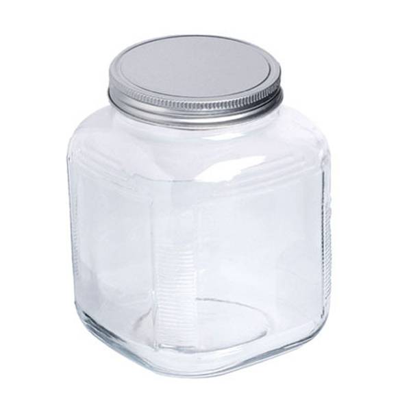 Buy Cracker Transparent Stainless Steel, Glass Airtight Canister