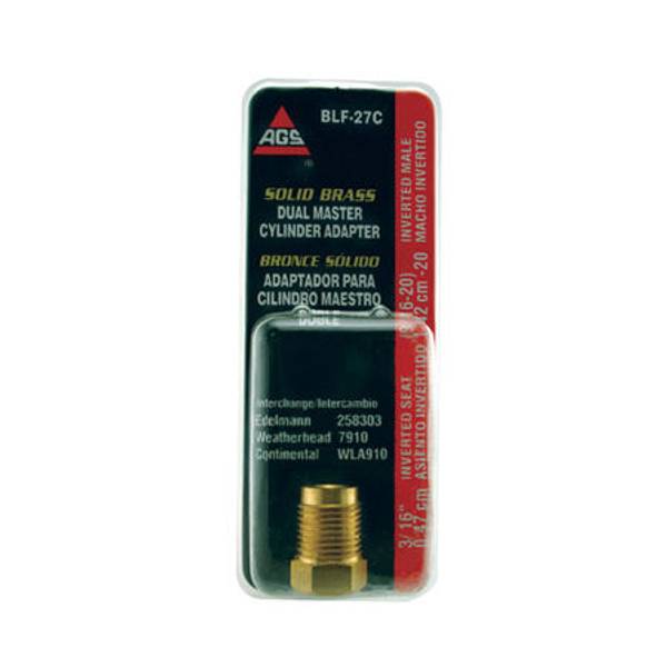 AGS Brake Line 3/16 to 3/16 Std. Adapter BLF27C Blain's Farm & Fleet