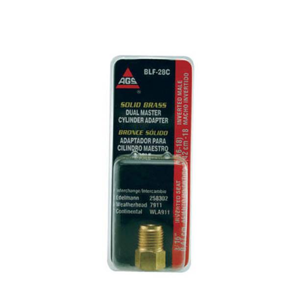 AGS Brake Line 3/16 to 3/16 Std. Adapter BLF28C Blain's Farm & Fleet