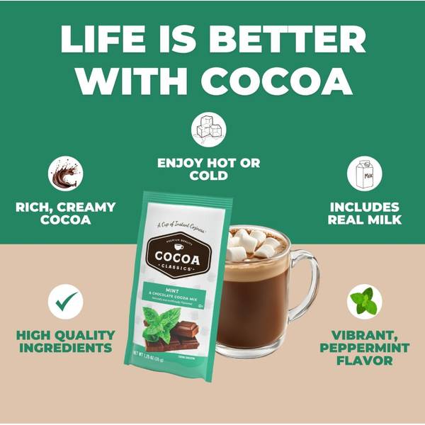 Land O Lakes 1.25 oz Cocoa Classics Mint Cocoa Mix - CLAPK000109