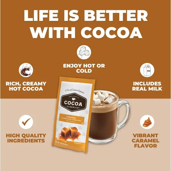 Land O Lakes 1.25 oz Cocoa Classics Caramel and Chocolate Cocoa