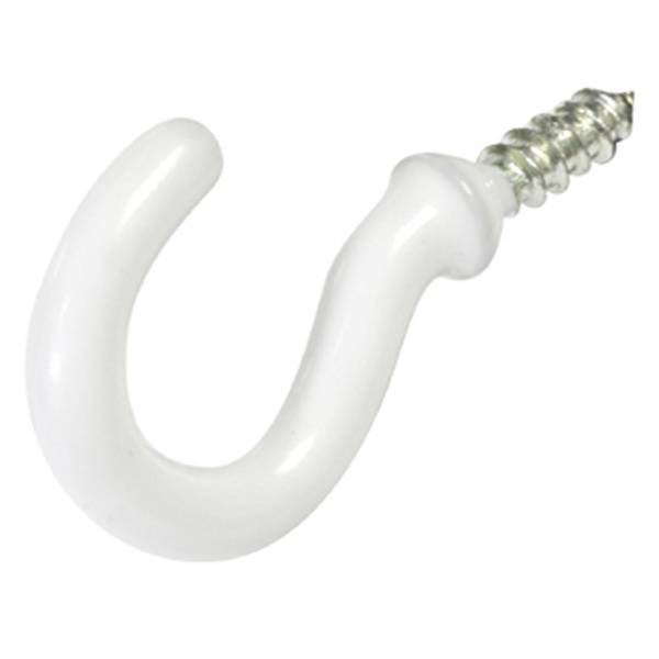 Photo of 3/4" White Vinyl Cup Hook