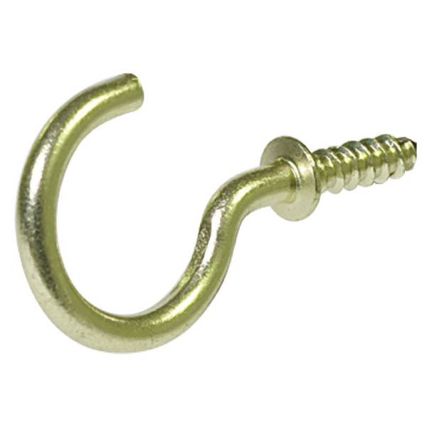 Hillman 50-Count 3/4 Solid Brass Cup Hooks - 851851