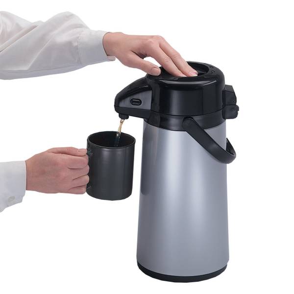 Thermos Coffee Butler Hot Cold 2 Quart Pump Pot Swivel Base