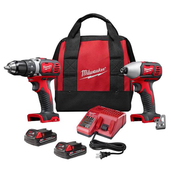 Milwaukee M18 Cordless Combination Kit, 18.0 Voltage, Number of Tools 2 Model: 2691-22