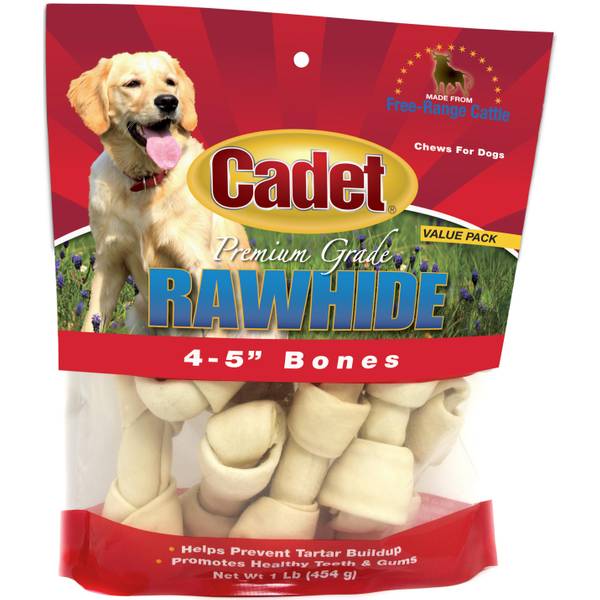 Cadet Natural Rawhide Knot Bones 10 pack C10010 Blain's Farm & Fleet