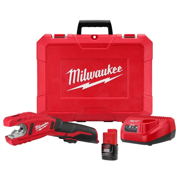 Milwaukee M12 12V Lithium-Ion Cordless PVC Pipe Shear (Tool-Only) 2470 ...