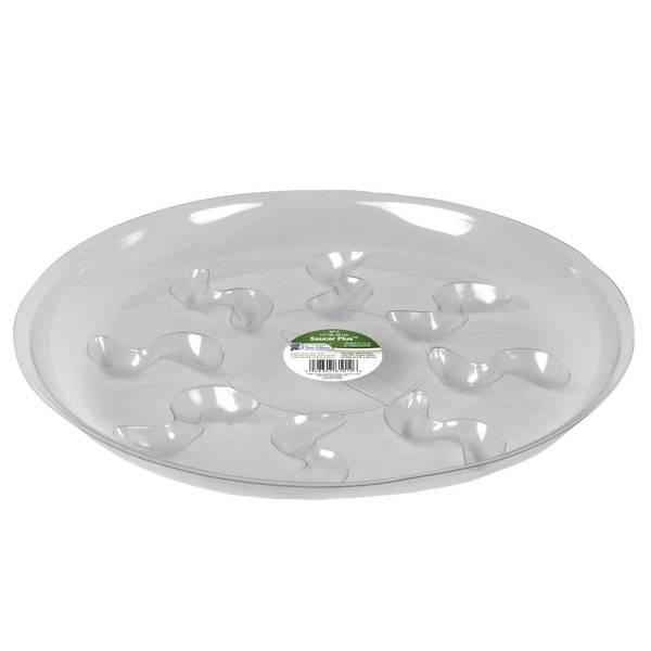 thumbnail image 2 of 20PCS Plastics Hanging Basket Drip Pans, Clear Plastic Planter Liners Water Catcher Trays, Hanging Plant Tray Saucer With Built-in Hooks & Water Catcher For Indoor & Outdoor (Style2 2 of 14