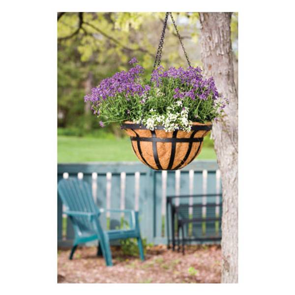 Panacea 14 inch Round Flat iron Hanging Basket 88551 Blain's Farm
