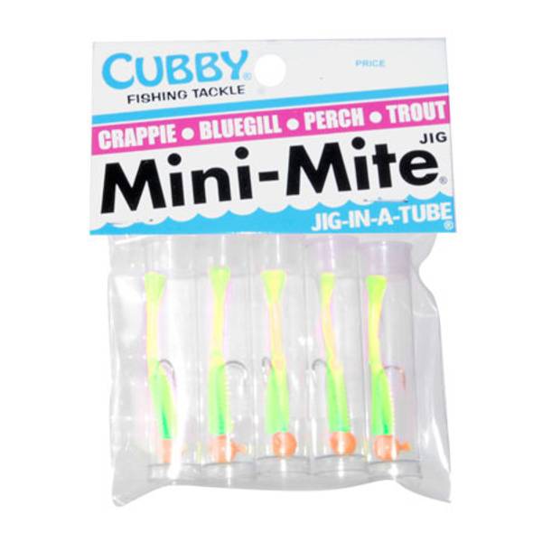 Cubby Orange and Chartreuse Mini-Mite Fishing Lure - MM5002