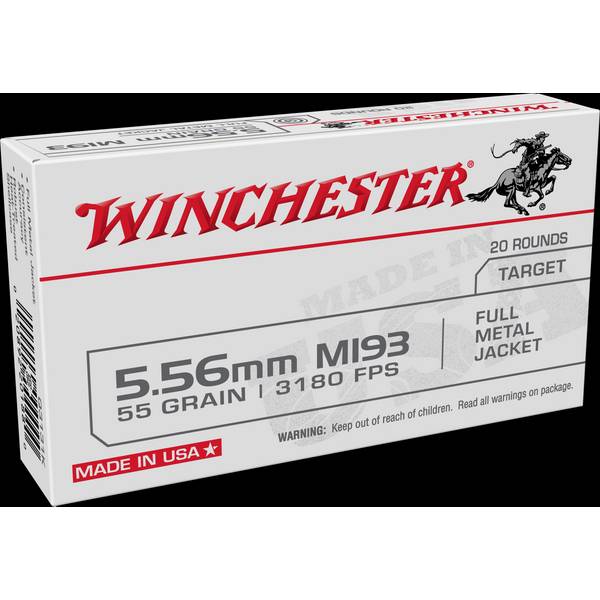 Photo of 5.56mm M193 55 Grain Full Metal Jacket Ammo