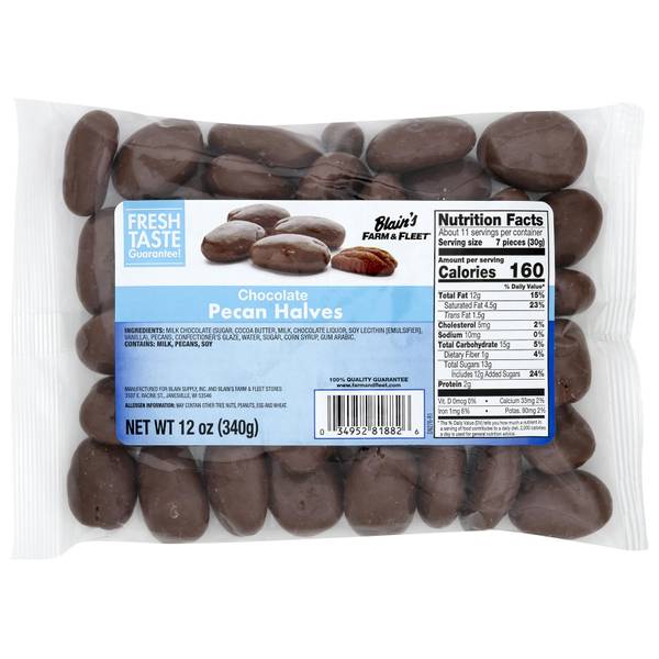 Blain's Farm & Fleet Chocolate Covered Pecans 665299 Blain's Farm