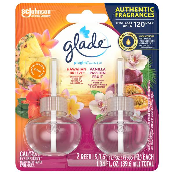 Glade Vanilla Passion Fruit PlugIns Scented Oil Fragrance Infused