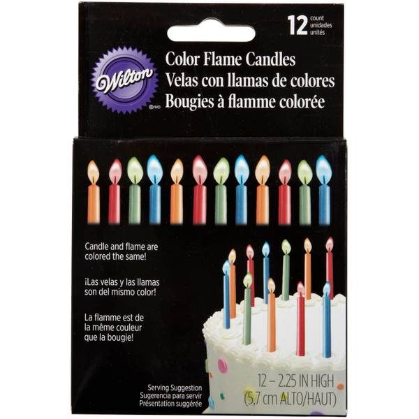 Wilton Color Flame Candles 12 Count 28111011 Blain's Farm & Fleet