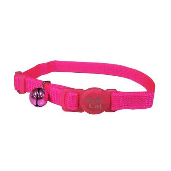 Coastal Pet Sassy Safe Cat Adjustable Nylon Collar, Neon Pink 07001 NPK12 Blain's Farm & Fleet