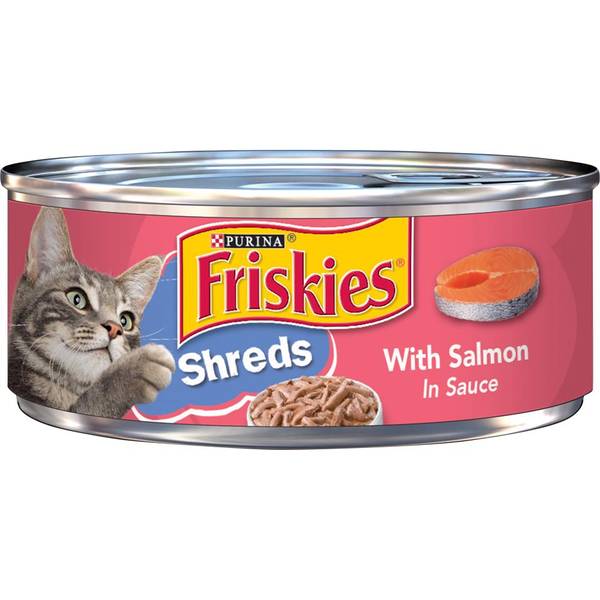 Friskies Savory Shreds Salmon Cat Food oz, Made with Real