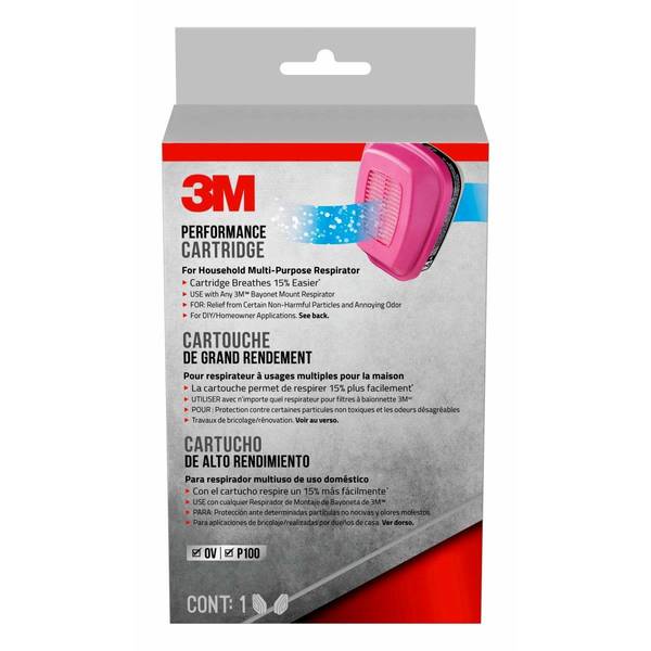 3M Replacement Cartridges MultiPurpose Respirator 60921HB1A Blain
