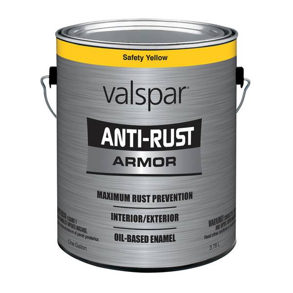 Valspar 1 Gallon AntiRust Gloss Paint, Safety Yellow 442184507