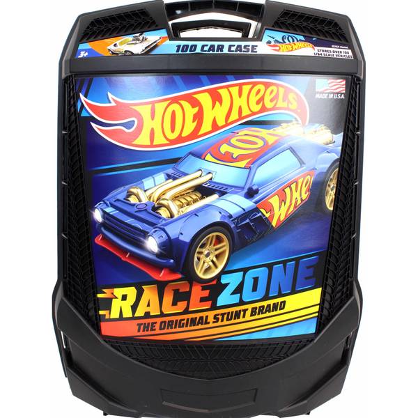 hot wheels 100 car case with launcher