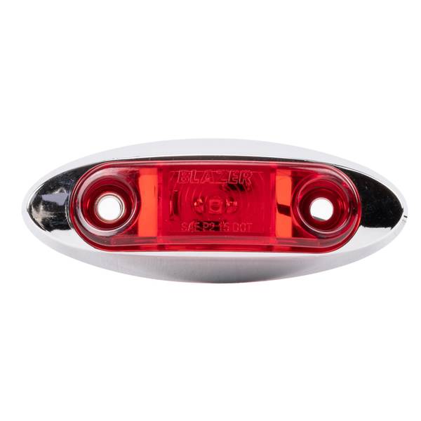 Photo of LED 2" Oblong Clearance/Side Marker Light, Red