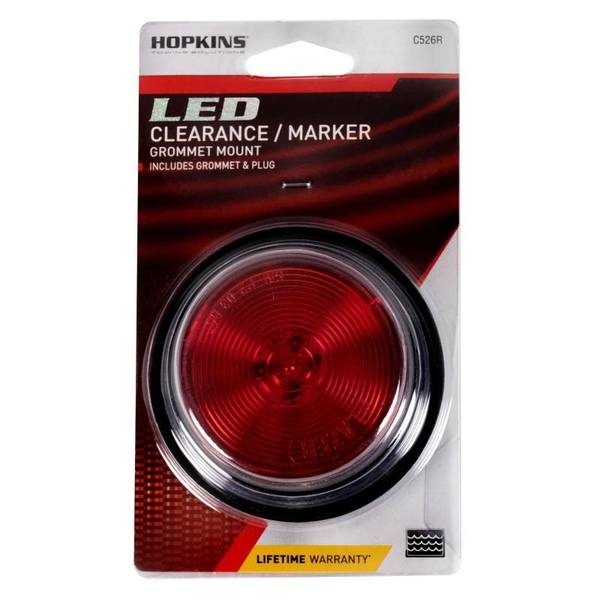 Photo of 2-1/2" LED Red Round Side Marker Kit