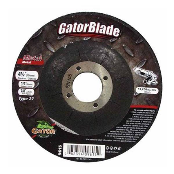 Photo of 4-1/2" x 1/4" x 7/8" Metal Grinding Wheel