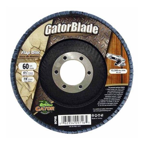 Gator 41/2" Flap Disc Metal & Masonry Grinding Pad, 60 9716 Blain