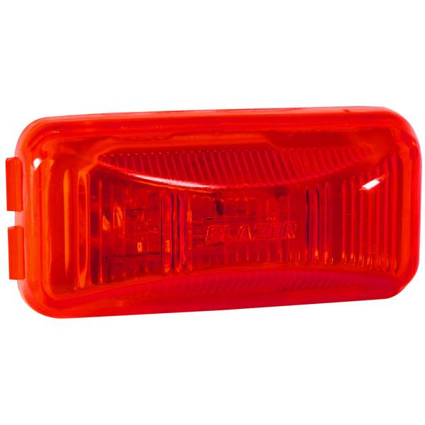Photo of 2-1/2" Red Sealed Rectangular Clearance/Side Marker with Reflex