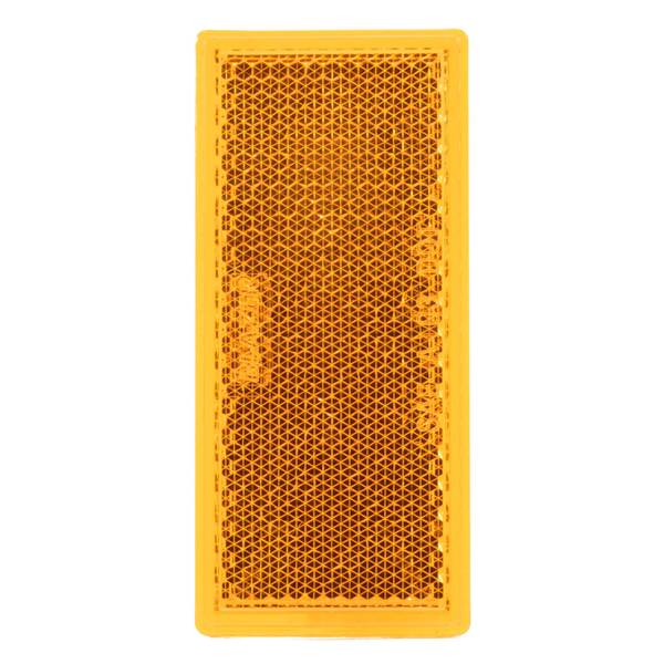 Photo of 2-Pack Rectangular Stick-On Reflectors, Amber