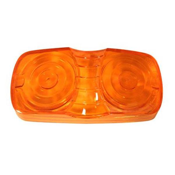 Photo of 4" Oblong Clearance/Side Marker Replacement Lens, Amber