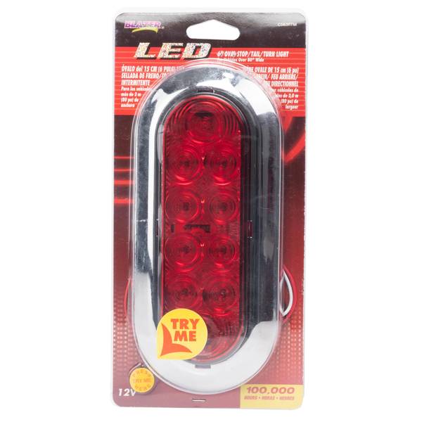 Photo of LED 6" Sealed Oval S/T/T Light Kit, Flange Mount